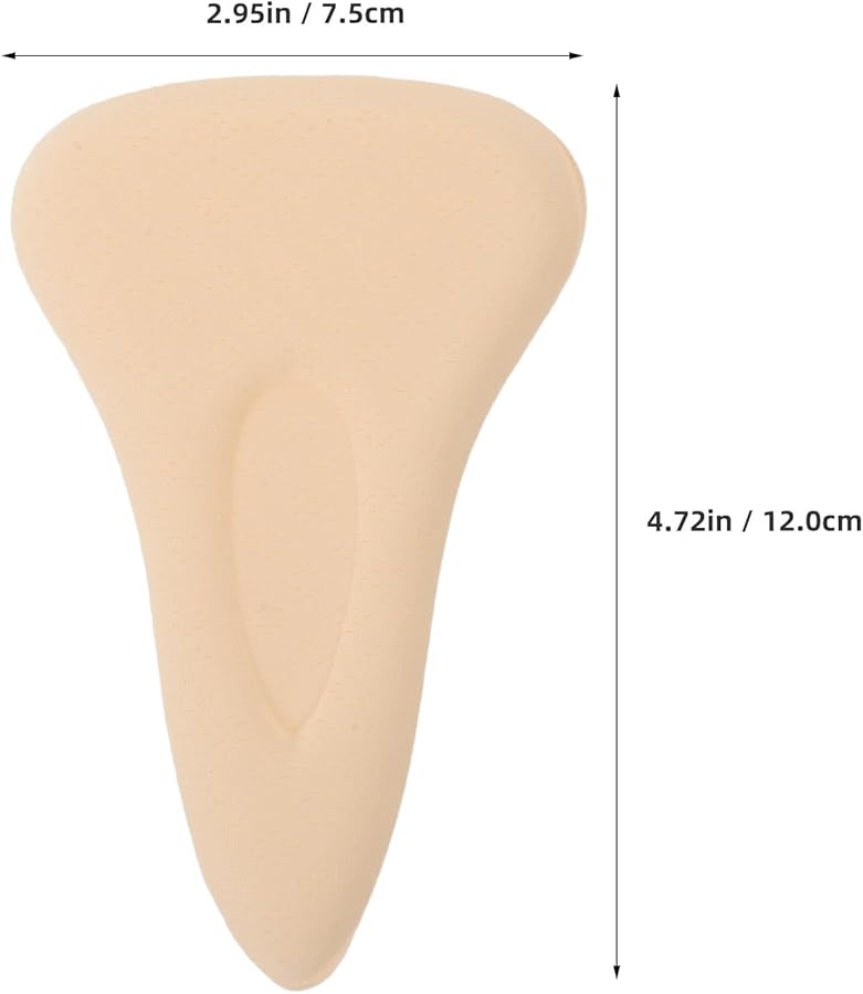 Women Camel Color Private Part Protector Pads Soft Sponge Hider Inserts for Underwear - Image 2